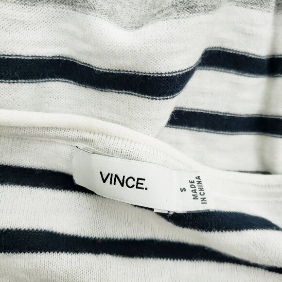 Vince‎ Lightweight Striped Color Block Sweater Women's Size S - Picture 5 of 6